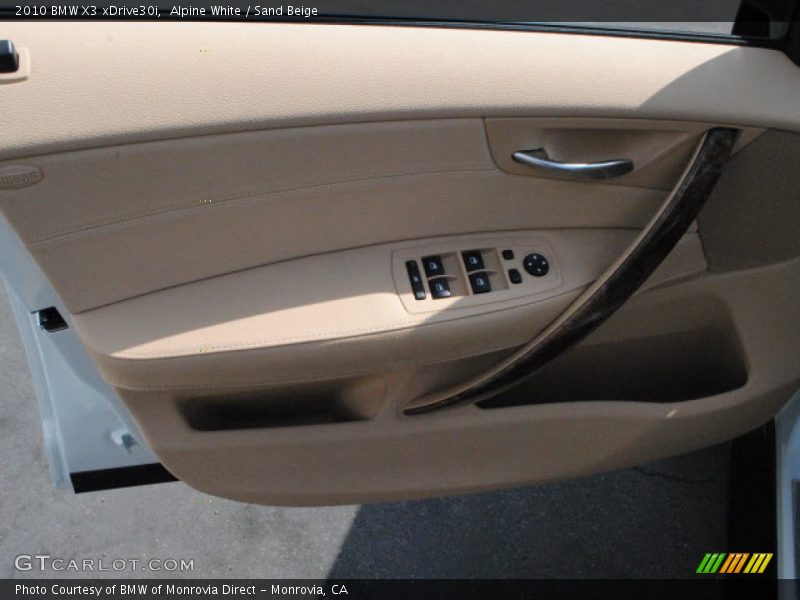 Alpine White / Sand Beige 2010 BMW X3 xDrive30i