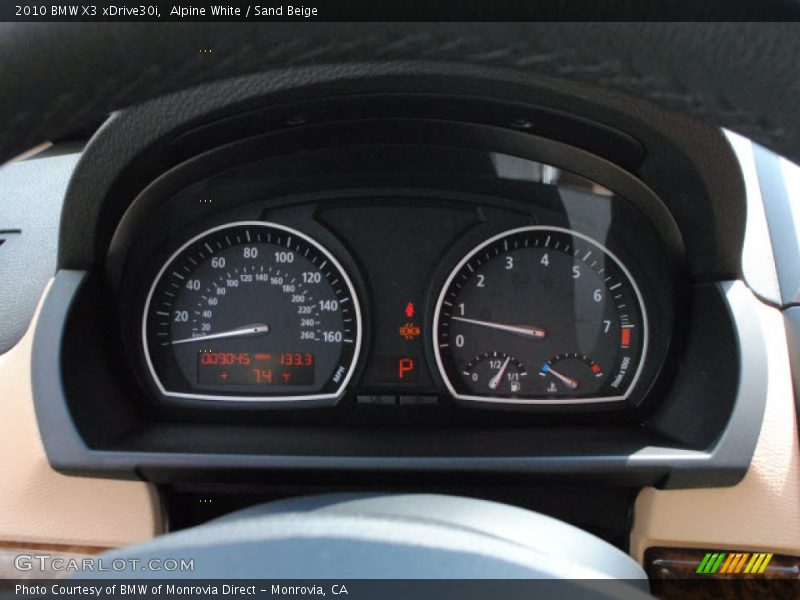 Alpine White / Sand Beige 2010 BMW X3 xDrive30i