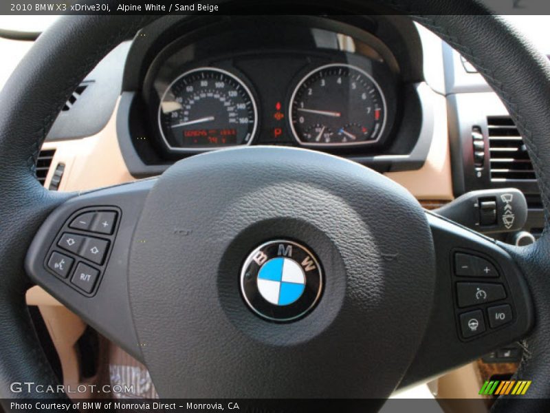 Alpine White / Sand Beige 2010 BMW X3 xDrive30i