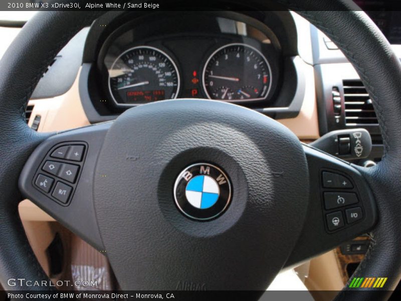Alpine White / Sand Beige 2010 BMW X3 xDrive30i