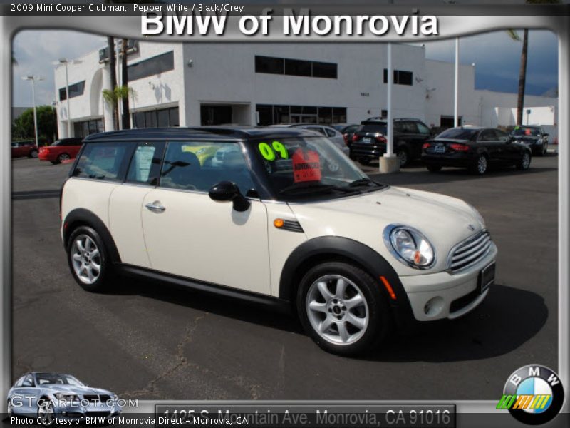 Pepper White / Black/Grey 2009 Mini Cooper Clubman