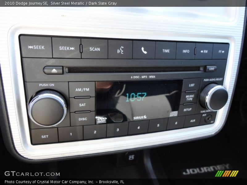 Silver Steel Metallic / Dark Slate Gray 2010 Dodge Journey SE