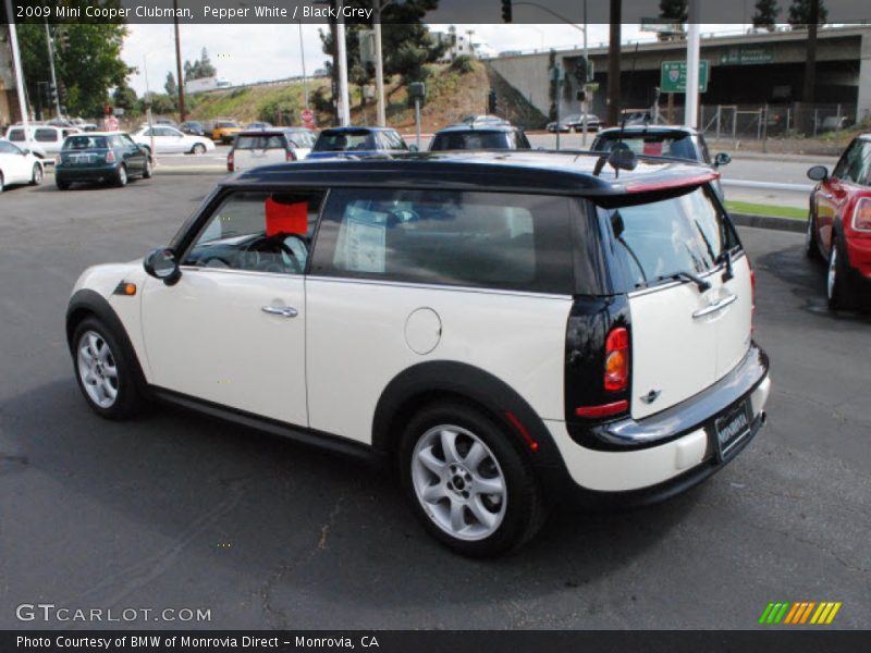 Pepper White / Black/Grey 2009 Mini Cooper Clubman