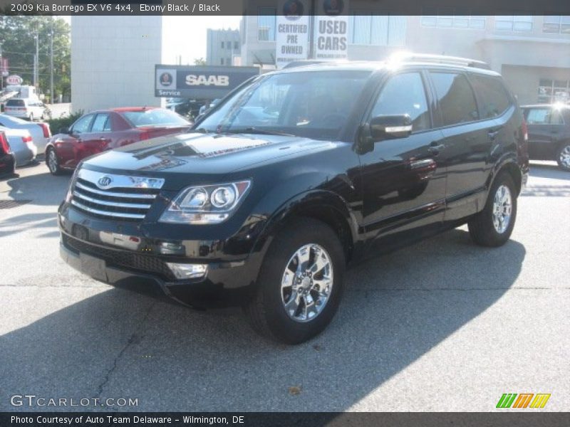 Ebony Black / Black 2009 Kia Borrego EX V6 4x4