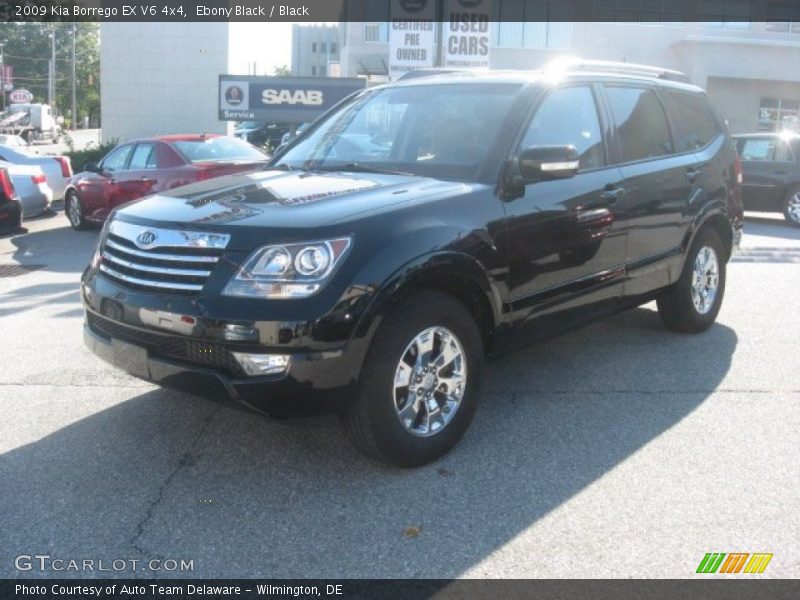 Ebony Black / Black 2009 Kia Borrego EX V6 4x4