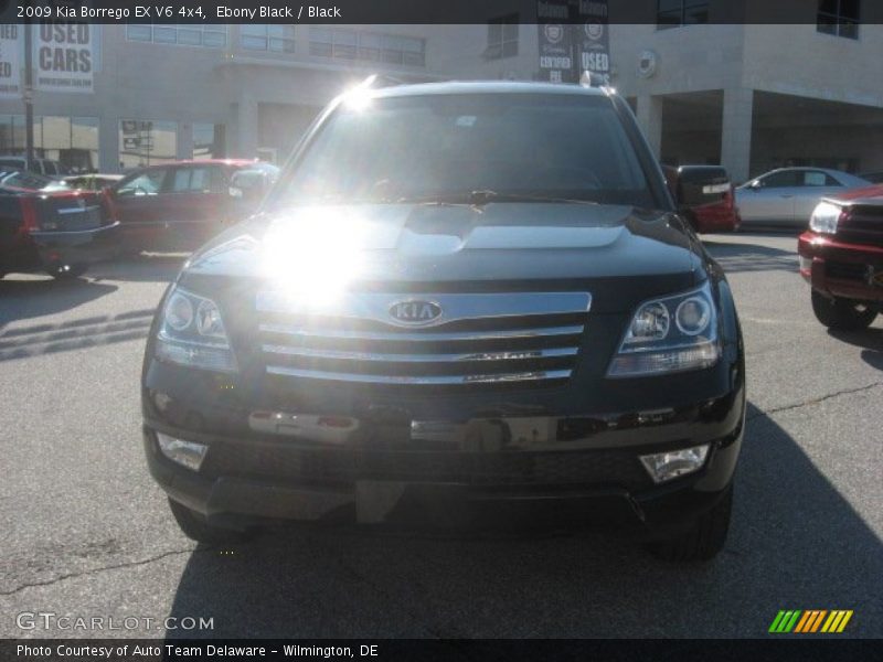 Ebony Black / Black 2009 Kia Borrego EX V6 4x4