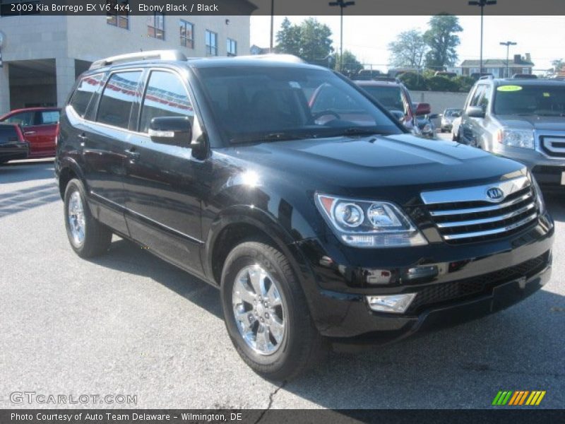 Ebony Black / Black 2009 Kia Borrego EX V6 4x4
