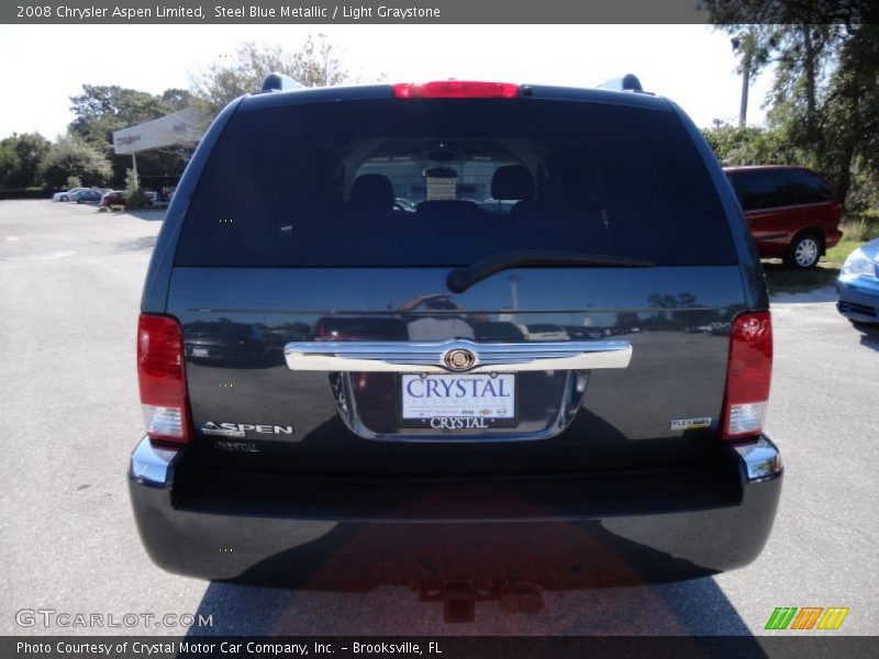 Steel Blue Metallic / Light Graystone 2008 Chrysler Aspen Limited