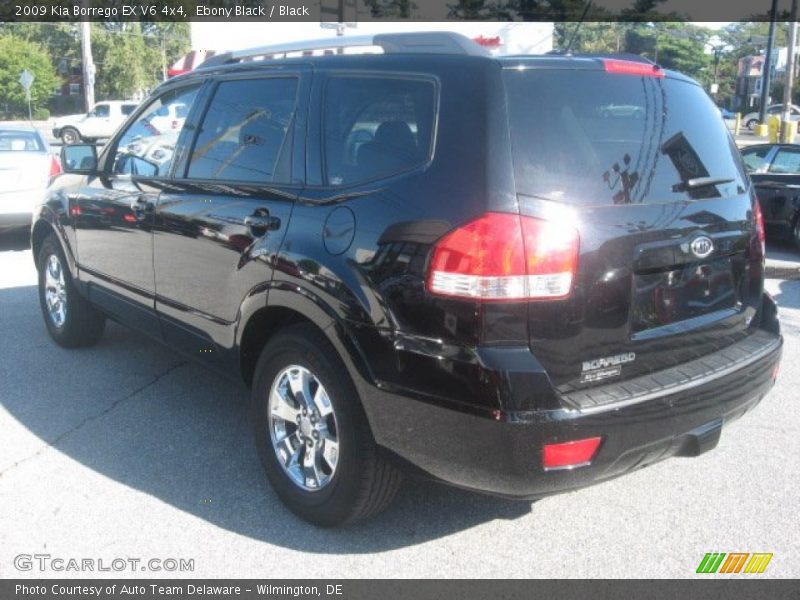 Ebony Black / Black 2009 Kia Borrego EX V6 4x4