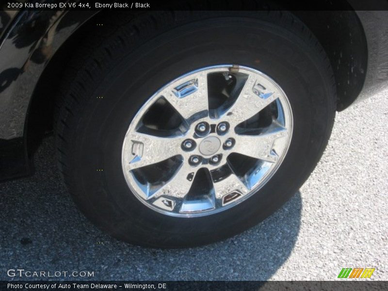 Ebony Black / Black 2009 Kia Borrego EX V6 4x4