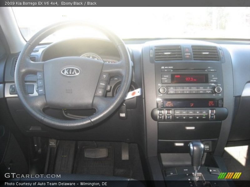 Ebony Black / Black 2009 Kia Borrego EX V6 4x4