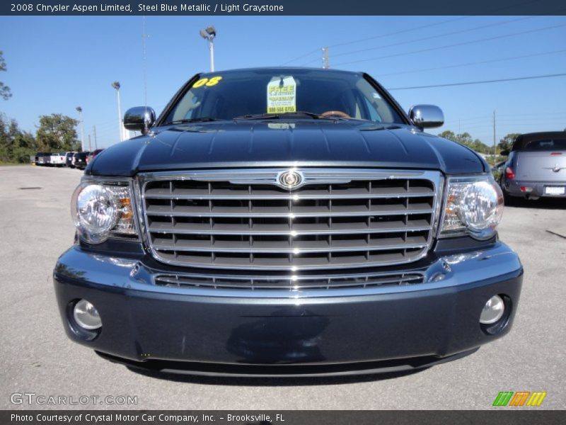 Steel Blue Metallic / Light Graystone 2008 Chrysler Aspen Limited