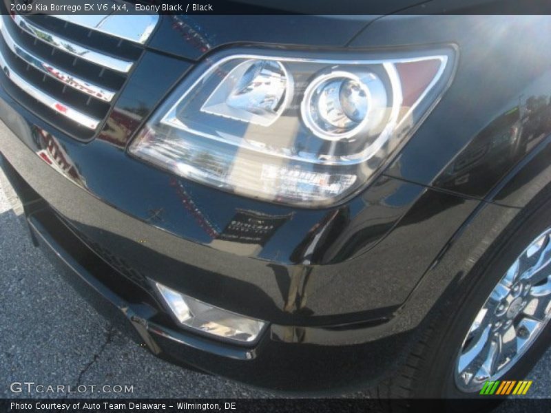 Ebony Black / Black 2009 Kia Borrego EX V6 4x4