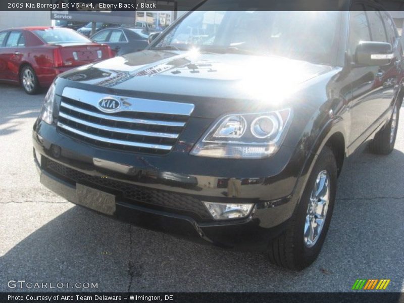 Ebony Black / Black 2009 Kia Borrego EX V6 4x4