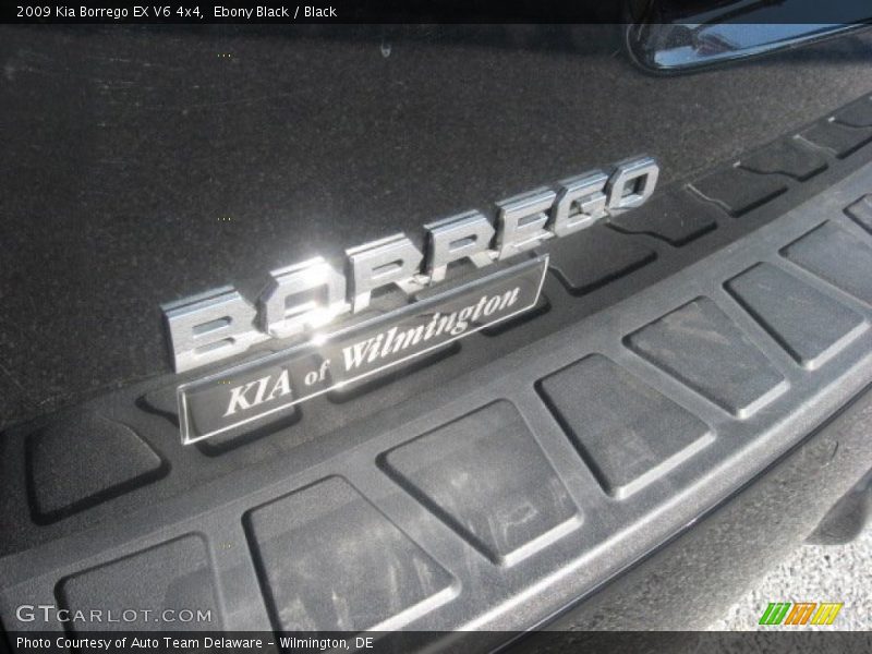 Ebony Black / Black 2009 Kia Borrego EX V6 4x4