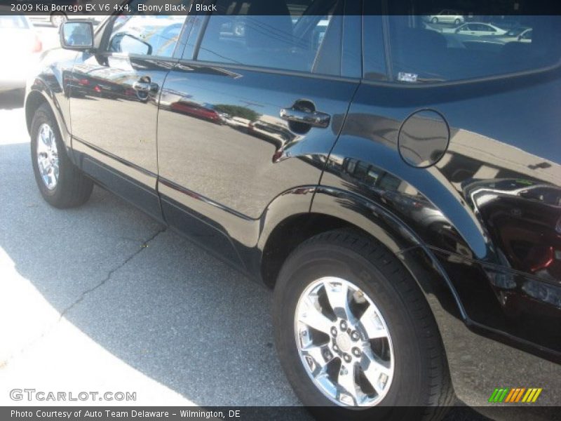 Ebony Black / Black 2009 Kia Borrego EX V6 4x4
