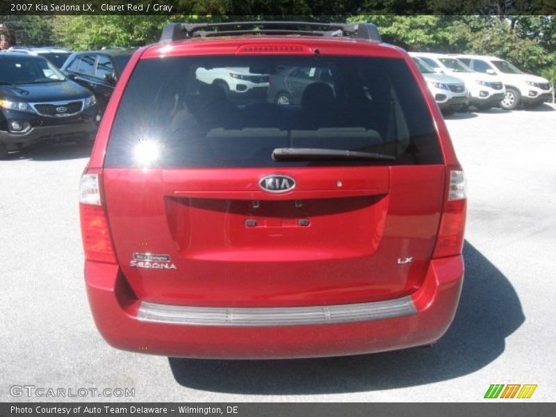 Claret Red / Gray 2007 Kia Sedona LX