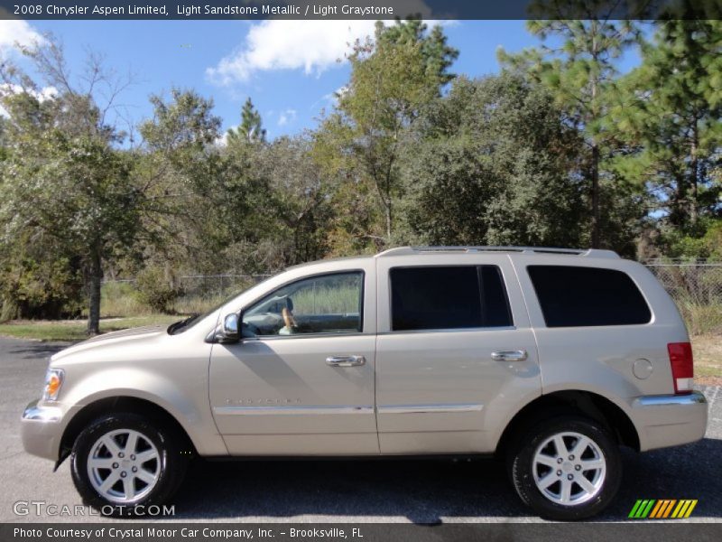 Light Sandstone Metallic / Light Graystone 2008 Chrysler Aspen Limited