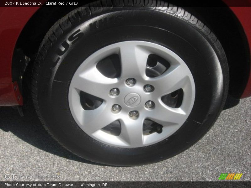 Claret Red / Gray 2007 Kia Sedona LX