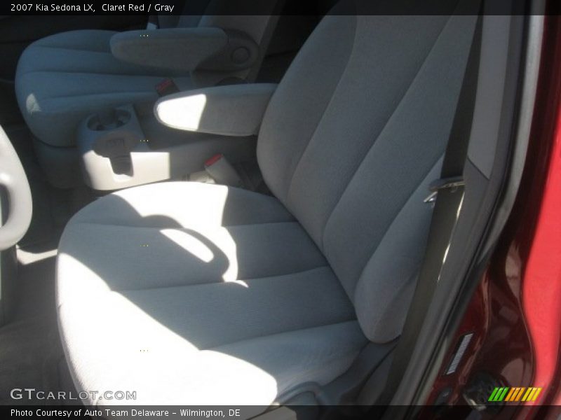 Claret Red / Gray 2007 Kia Sedona LX