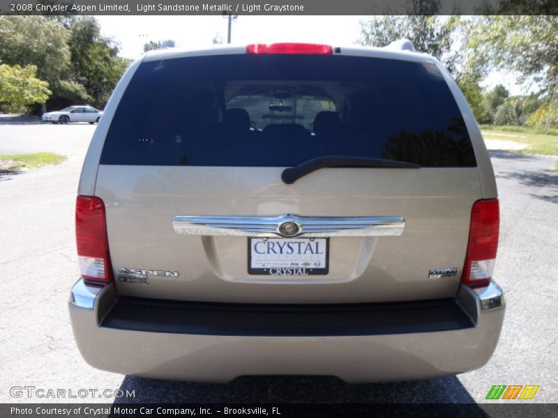 Light Sandstone Metallic / Light Graystone 2008 Chrysler Aspen Limited