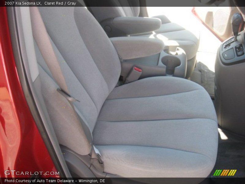 Claret Red / Gray 2007 Kia Sedona LX