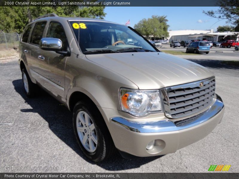 Light Sandstone Metallic / Light Graystone 2008 Chrysler Aspen Limited
