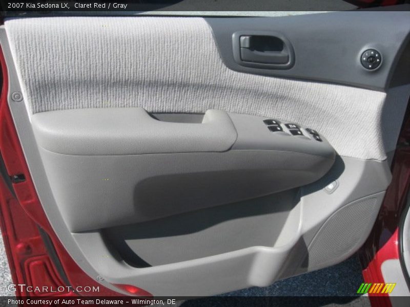 Claret Red / Gray 2007 Kia Sedona LX