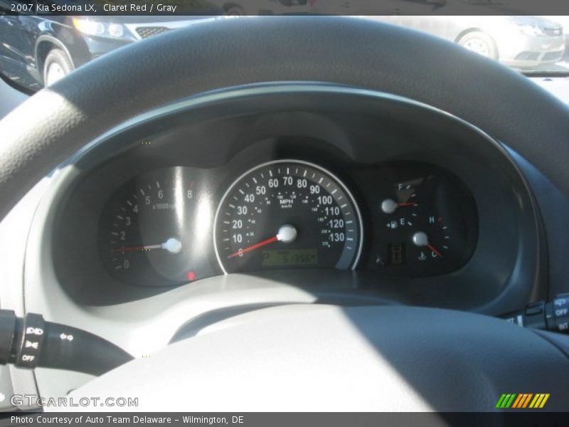 Claret Red / Gray 2007 Kia Sedona LX