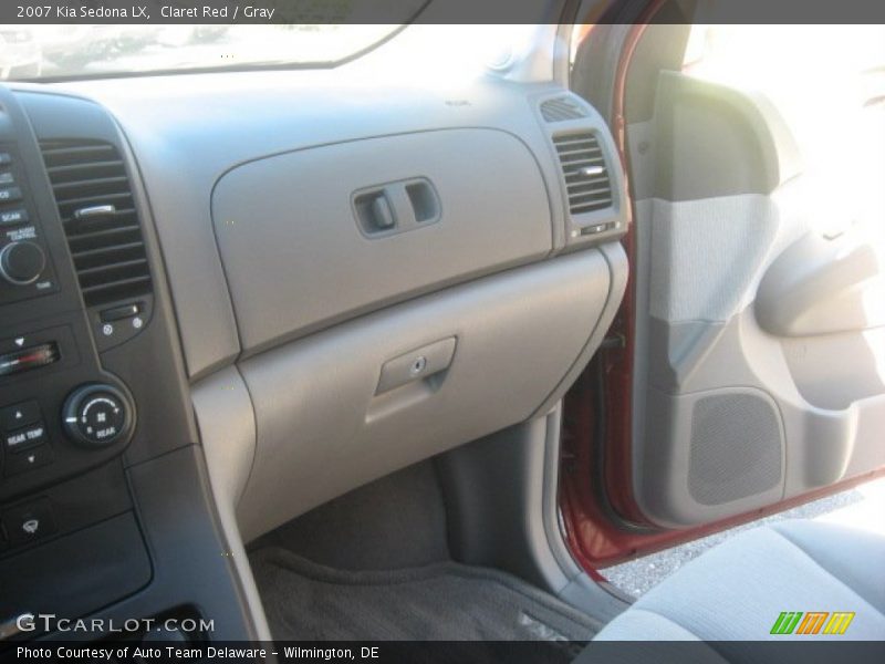 Claret Red / Gray 2007 Kia Sedona LX