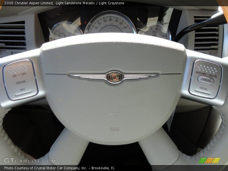 Light Sandstone Metallic / Light Graystone 2008 Chrysler Aspen Limited