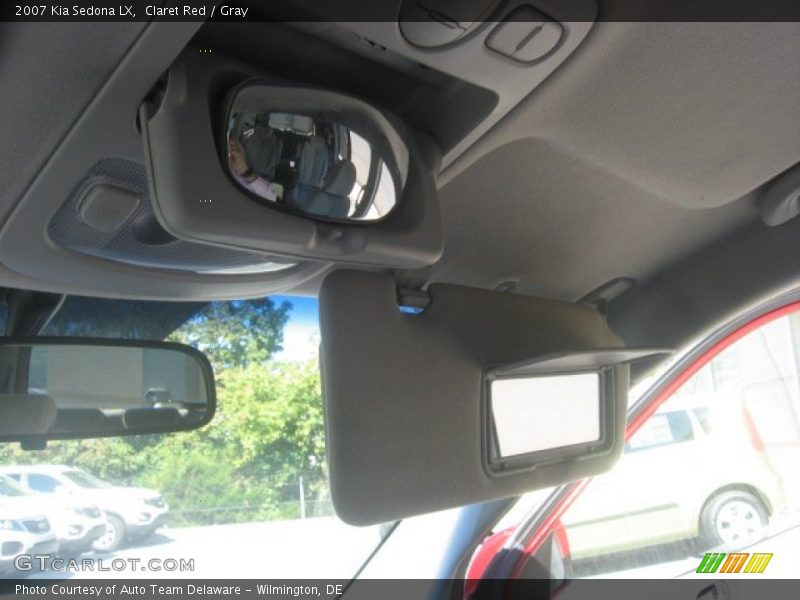 Claret Red / Gray 2007 Kia Sedona LX