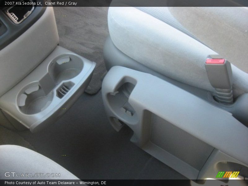 Claret Red / Gray 2007 Kia Sedona LX