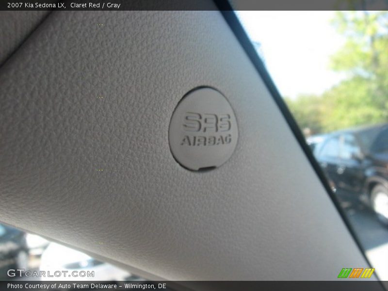 Claret Red / Gray 2007 Kia Sedona LX