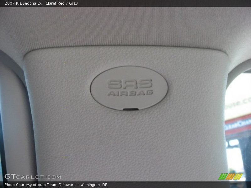 Claret Red / Gray 2007 Kia Sedona LX
