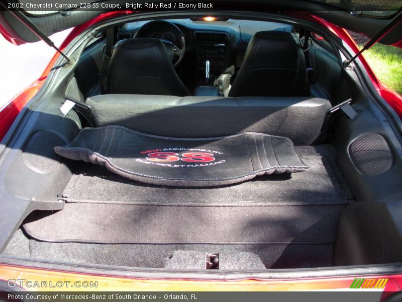 Bright Rally Red / Ebony Black 2002 Chevrolet Camaro Z28 SS Coupe