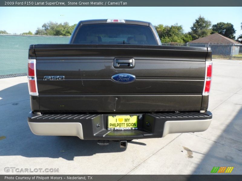 Stone Green Metallic / Camel/Tan 2009 Ford F150 Lariat SuperCrew