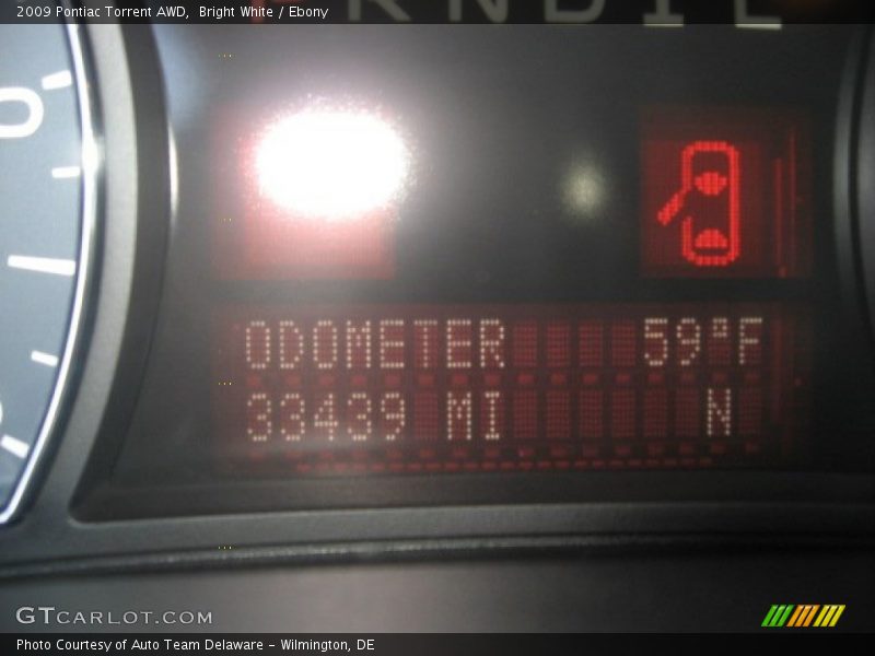 Bright White / Ebony 2009 Pontiac Torrent AWD