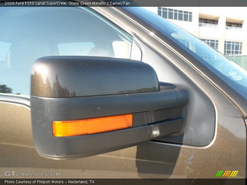 Stone Green Metallic / Camel/Tan 2009 Ford F150 Lariat SuperCrew
