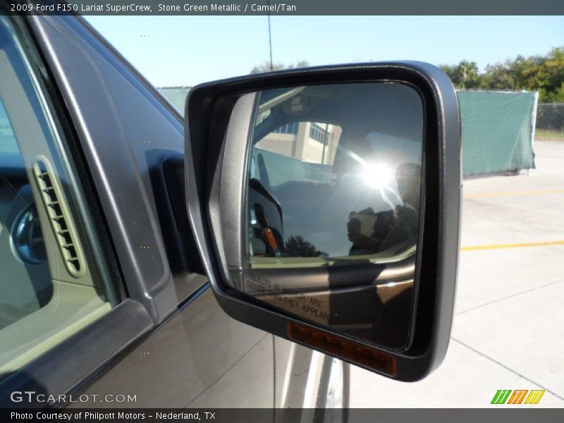 Stone Green Metallic / Camel/Tan 2009 Ford F150 Lariat SuperCrew