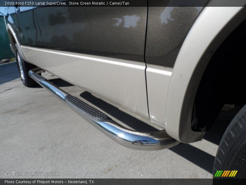 Stone Green Metallic / Camel/Tan 2009 Ford F150 Lariat SuperCrew