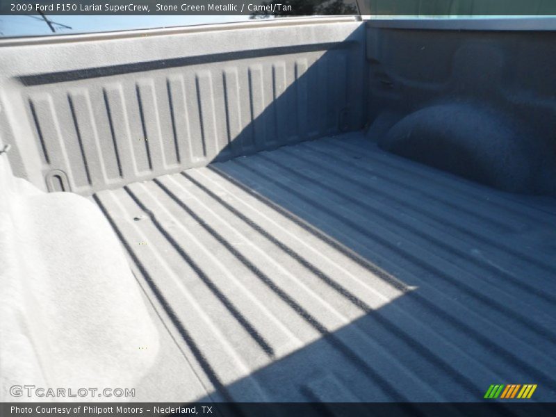 Stone Green Metallic / Camel/Tan 2009 Ford F150 Lariat SuperCrew