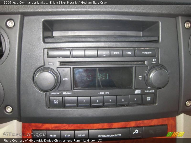 Bright Silver Metallic / Medium Slate Gray 2006 Jeep Commander Limited