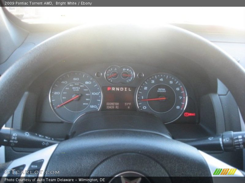Bright White / Ebony 2009 Pontiac Torrent AWD