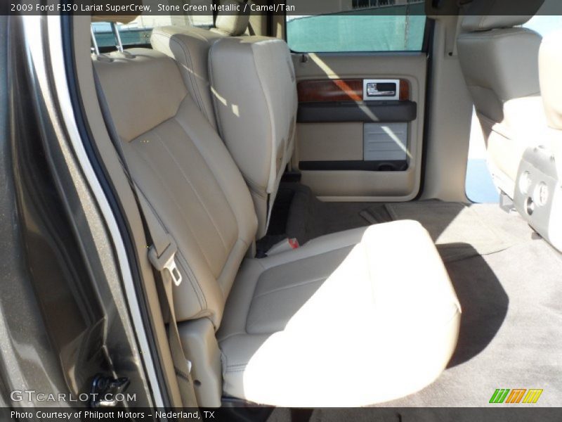 Stone Green Metallic / Camel/Tan 2009 Ford F150 Lariat SuperCrew