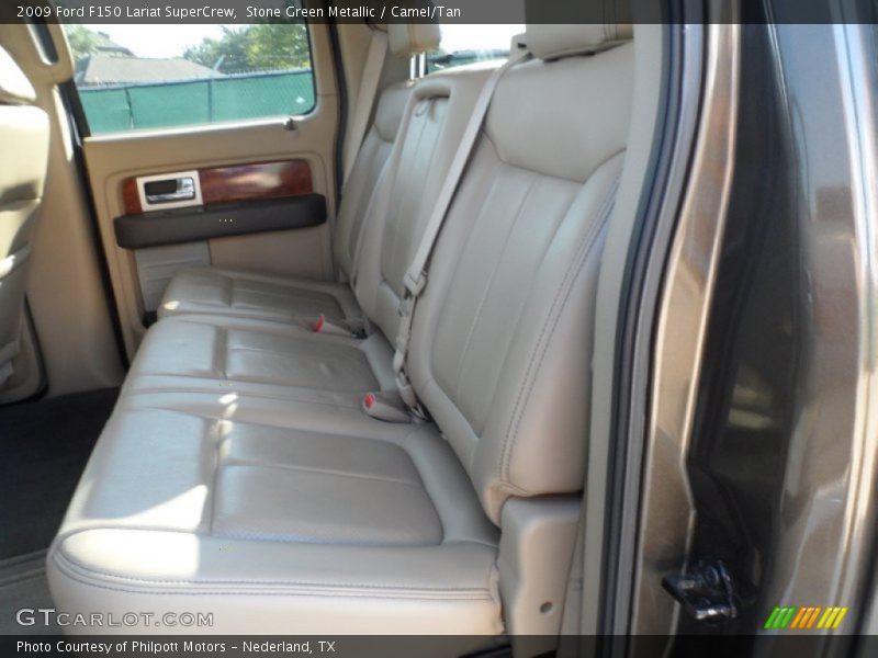 Stone Green Metallic / Camel/Tan 2009 Ford F150 Lariat SuperCrew