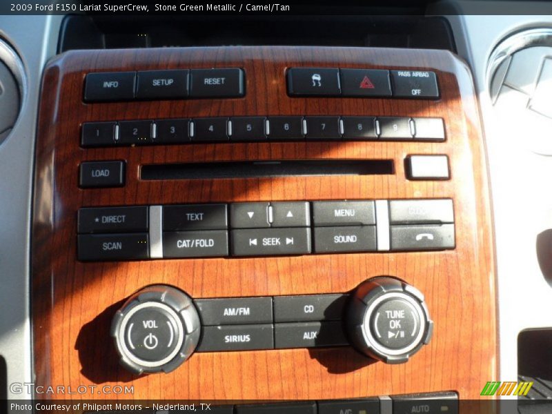 Stone Green Metallic / Camel/Tan 2009 Ford F150 Lariat SuperCrew