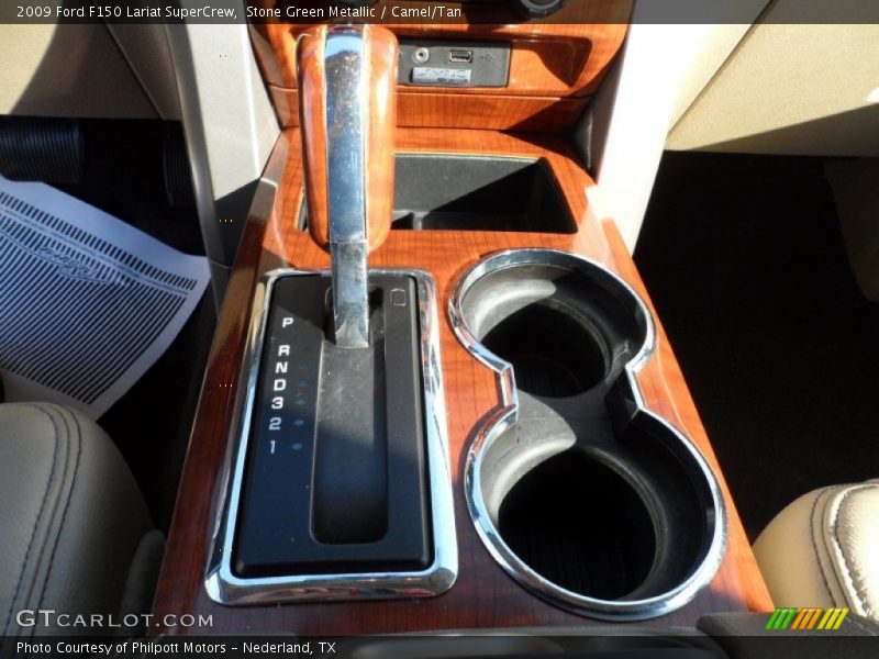 Stone Green Metallic / Camel/Tan 2009 Ford F150 Lariat SuperCrew