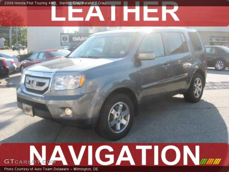 Sterling Gray Metallic / Gray 2009 Honda Pilot Touring 4WD