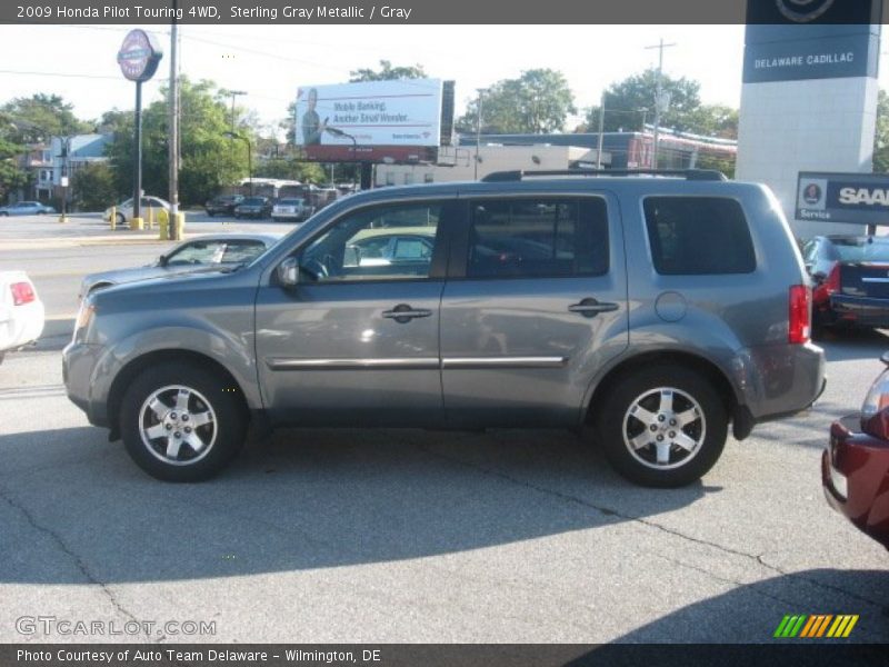Sterling Gray Metallic / Gray 2009 Honda Pilot Touring 4WD